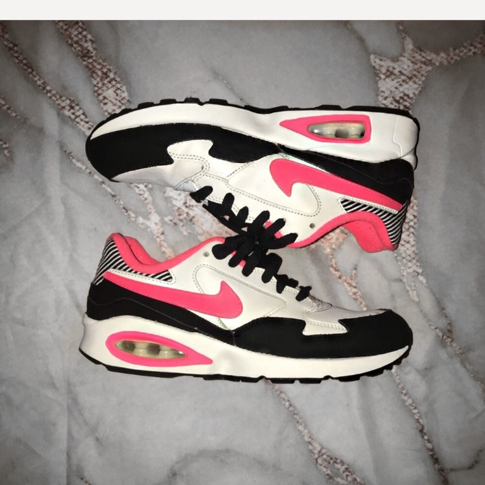 Black white and pink Nike Air Max